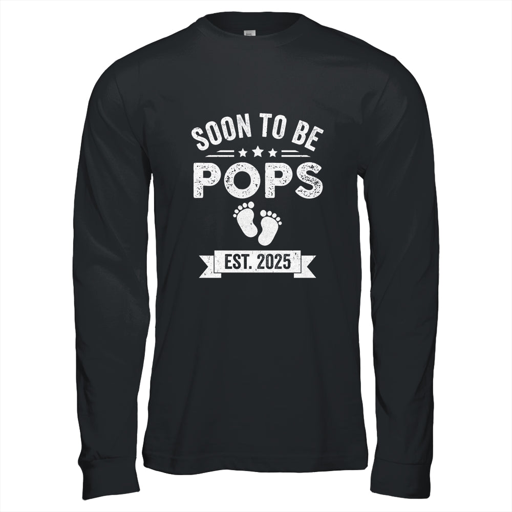 Soon To Be Pops 2025 Fathers Day First Time Pops Shirt & Hoodie | teecentury