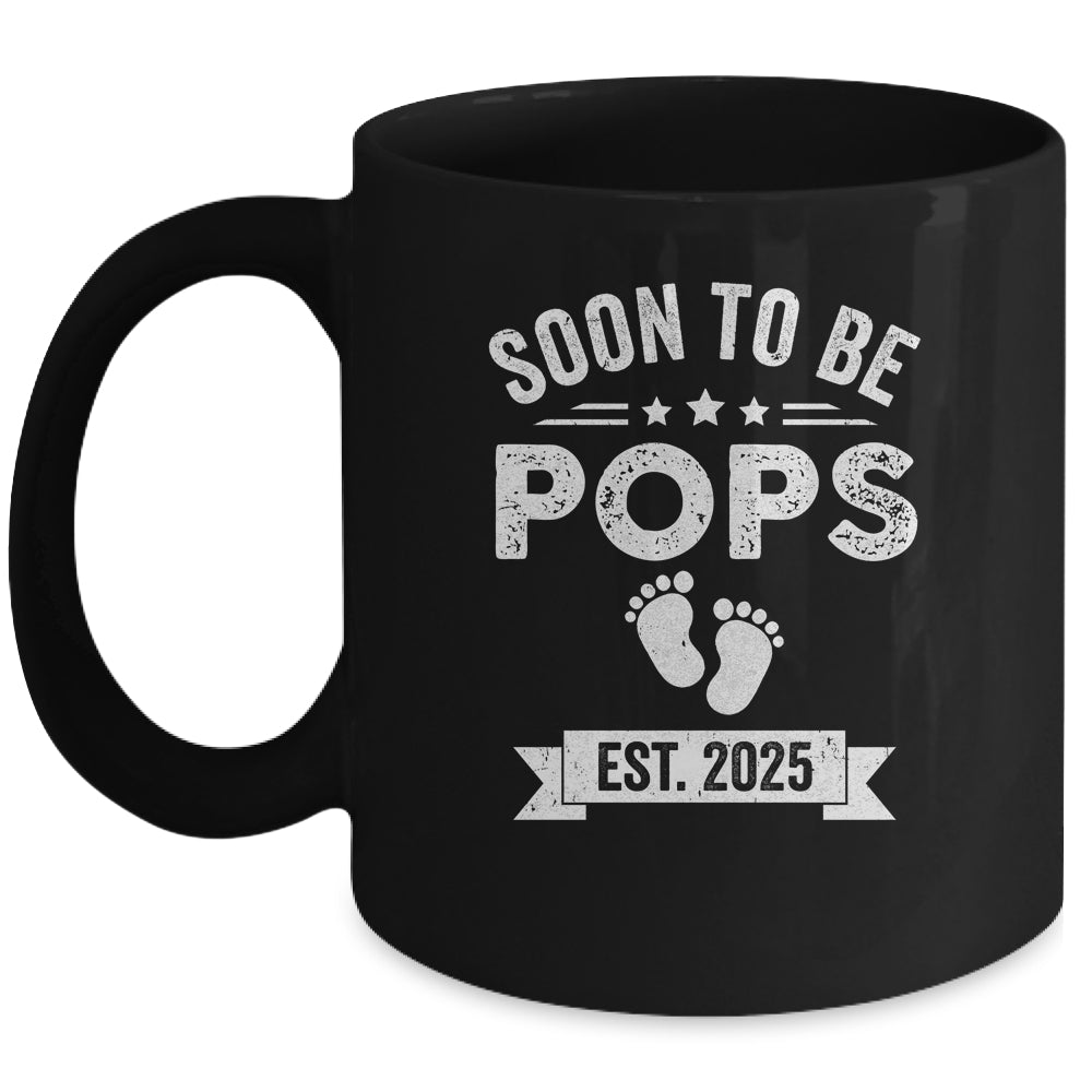 Soon To Be Pops 2025 Fathers Day First Time Pops Mug | teecentury