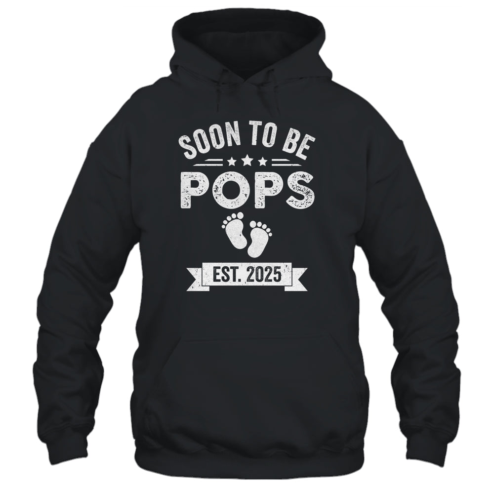 Soon To Be Pops 2025 Fathers Day First Time Pops Shirt & Hoodie | teecentury