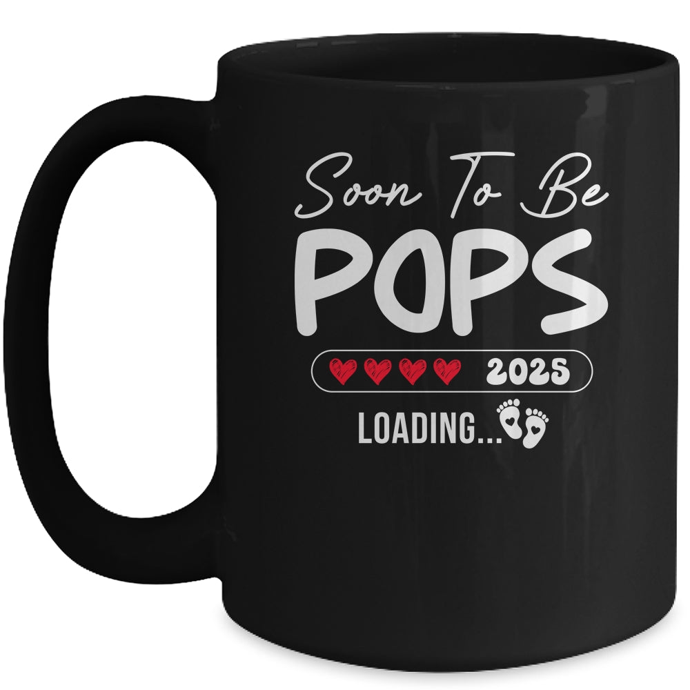 Soon To Be Pops 2025 Loading Promoted To Pops Est 2025 Mug | teecentury