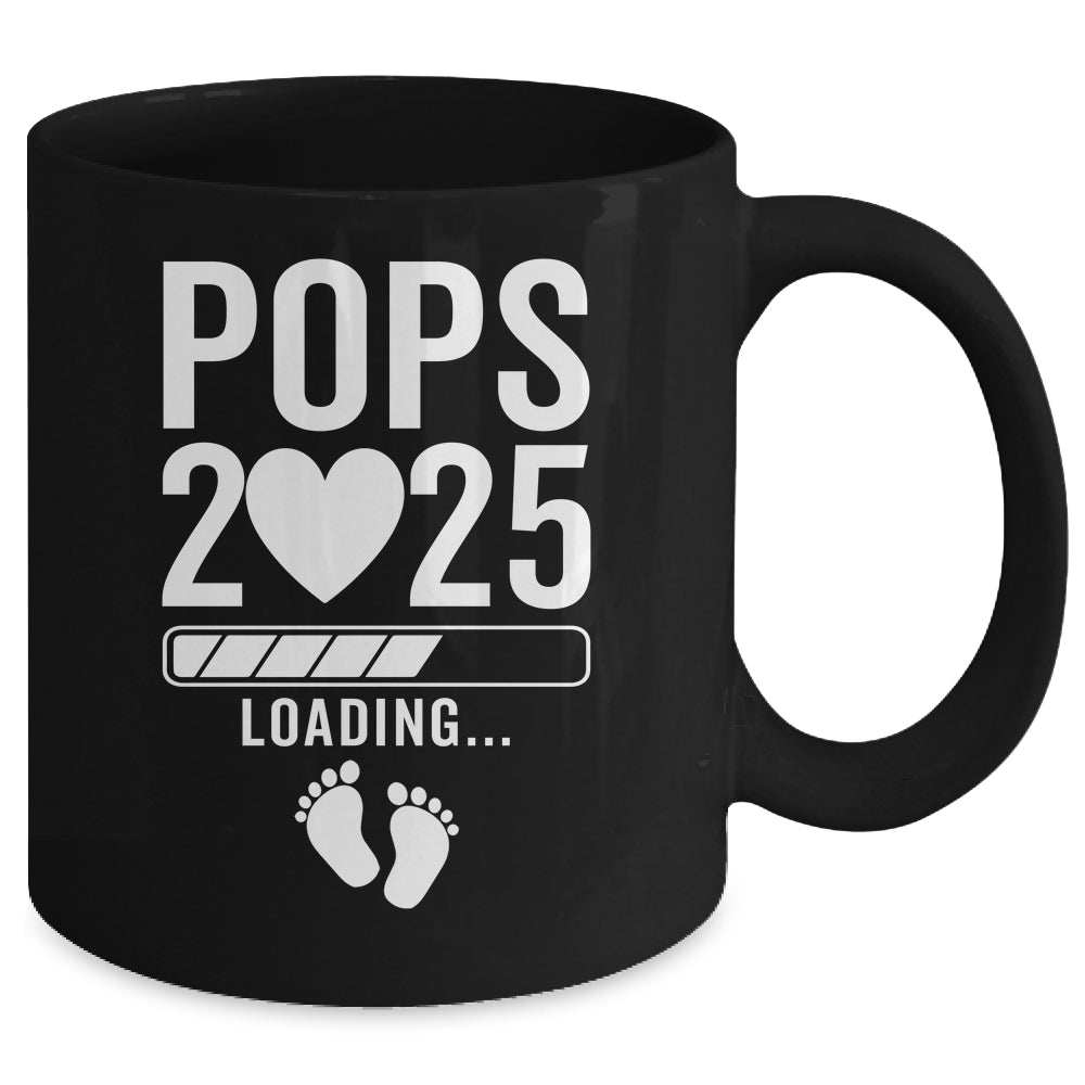 Soon To Be Pops 2025 Pregnancy Announcement Loading Mug | teecentury