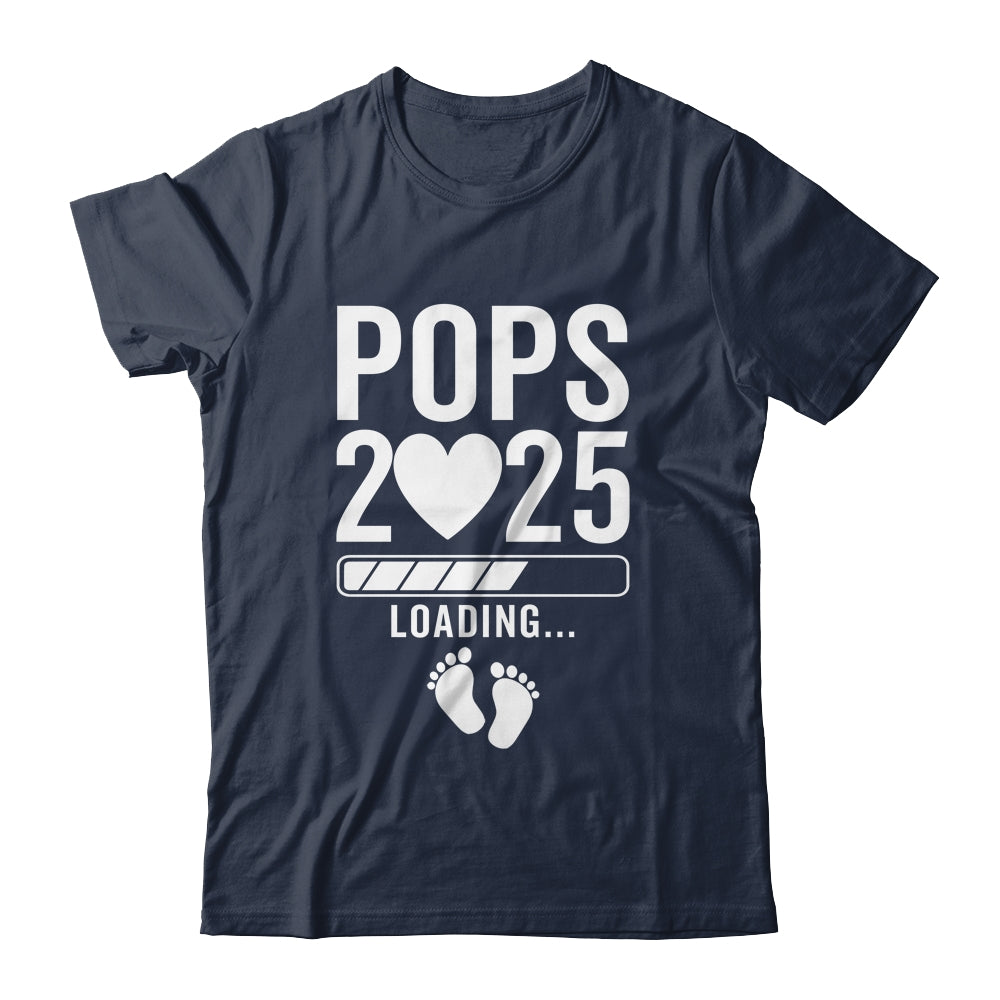 Soon To Be Pops 2025 Pregnancy Announcement Loading Shirt & Hoodie | teecentury