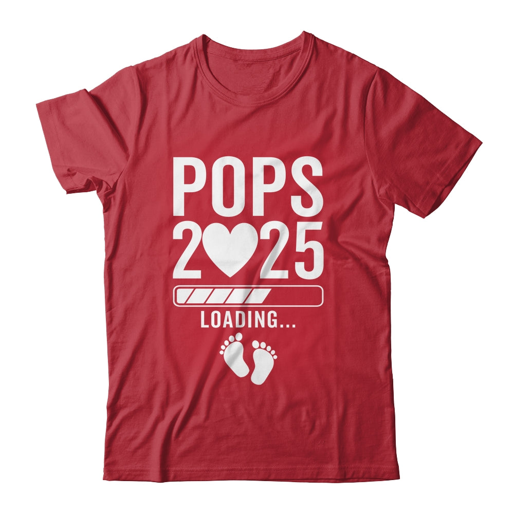 Soon To Be Pops 2025 Pregnancy Announcement Loading Shirt & Hoodie | teecentury