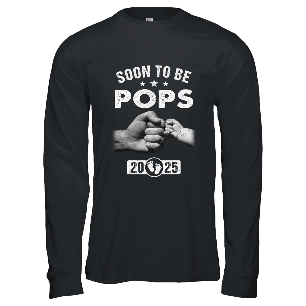 Soon To Be Pops Est 2025 Fathers Day First Time New Pops Shirt & Hoodie | teecentury