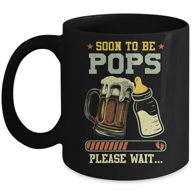 Soon To Be Pops Est 2025 Pregnancy Announcement Loading Mug | teecentury
