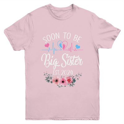 Soon To Be Sister 2024 First Time Pregnancy Announcement Youth Shirt | teecentury