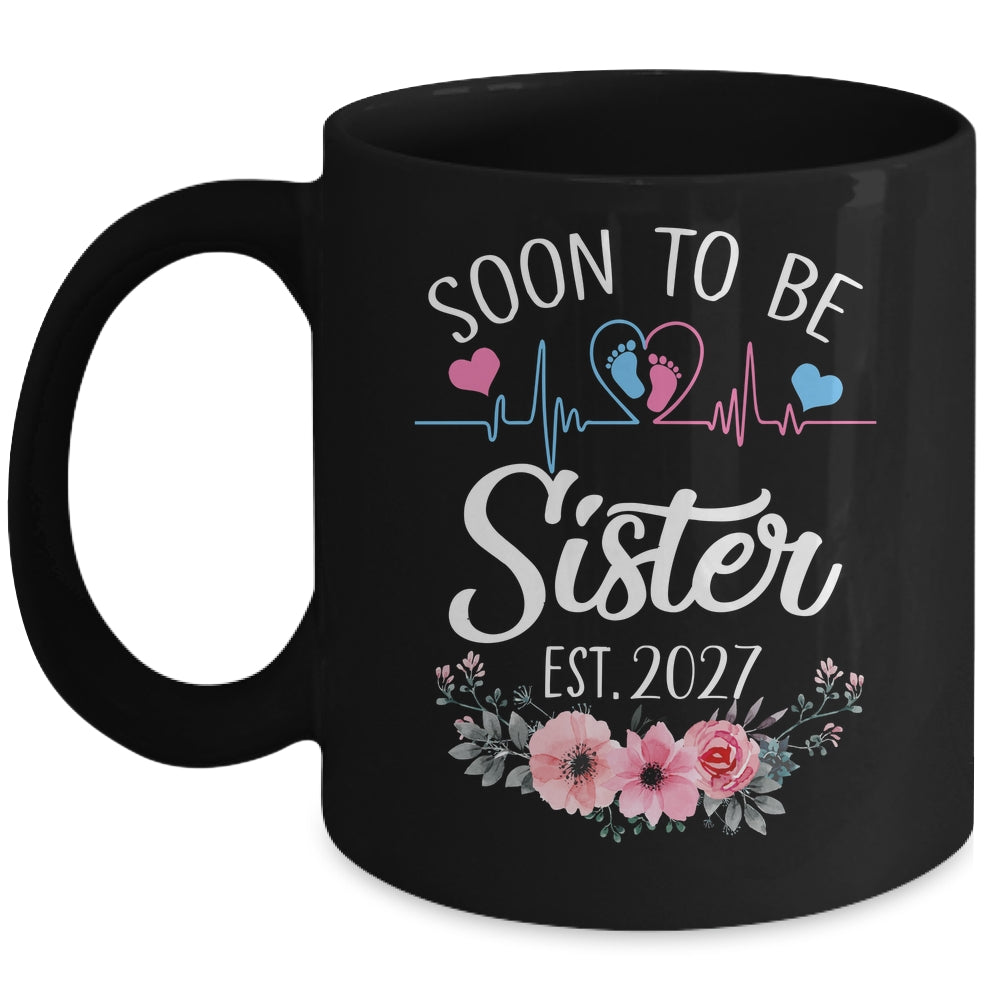 Soon To Be Sister 2027 First Time Pregnancy Announcement Mug | teecentury