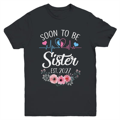 Soon To Be Sister 2027 First Time Pregnancy Announcement Youth Shirt | teecentury