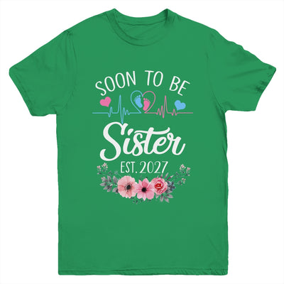 Soon To Be Sister 2027 First Time Pregnancy Announcement Youth Shirt | teecentury