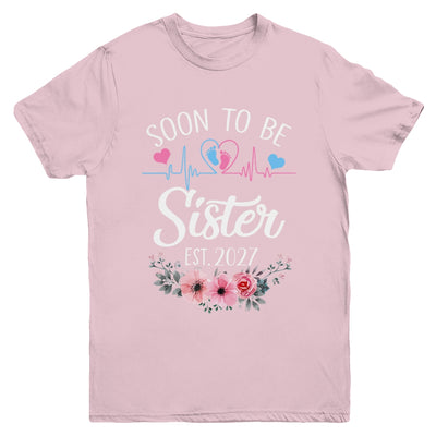 Soon To Be Sister 2027 First Time Pregnancy Announcement Youth Shirt | teecentury