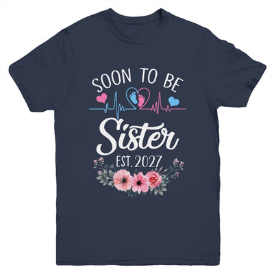 Soon To Be Sister 2027 First Time Pregnancy Announcement Youth Shirt | teecentury