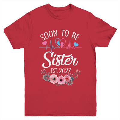 Soon To Be Sister 2027 First Time Pregnancy Announcement Youth Shirt | teecentury