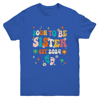 Soon To Be Sister Est 2024 Pregnancy Announcement Groovy Youth Shirt | teecentury