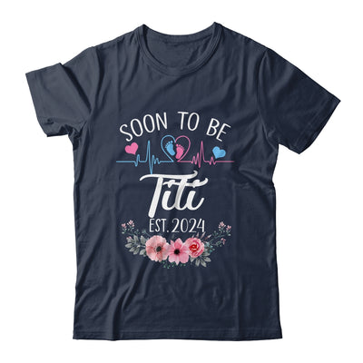 Soon To Be Titi 2024 First Time Pregnancy Announcement Shirt & Tank Top | teecentury