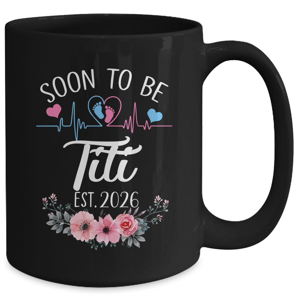 Soon To Be Titi 2026 First Time Pregnancy Announcement Mug | teecentury