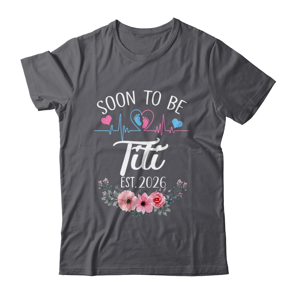 Soon To Be Titi 2026 First Time Pregnancy Announcement Shirt & Tank Top | teecentury