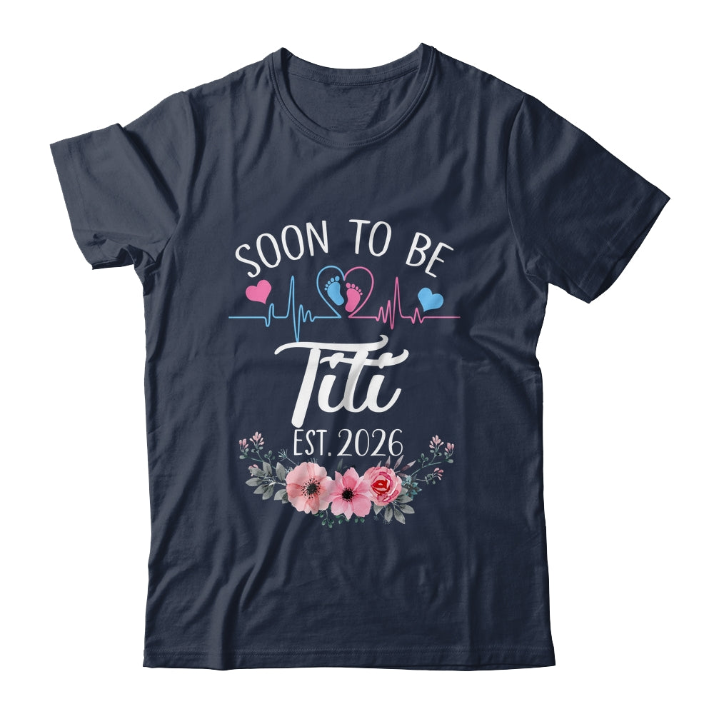 Soon To Be Titi 2026 First Time Pregnancy Announcement Shirt & Tank Top | teecentury