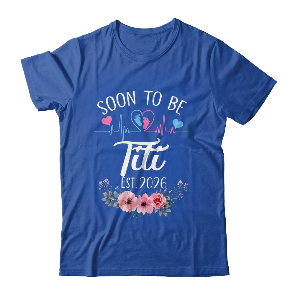Soon To Be Titi 2026 First Time Pregnancy Announcement Shirt & Tank Top | teecentury