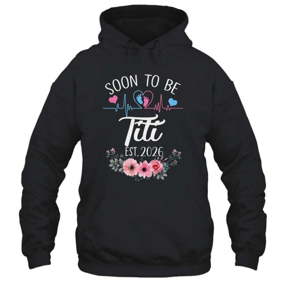 Soon To Be Titi 2026 First Time Pregnancy Announcement Shirt & Tank Top | teecentury
