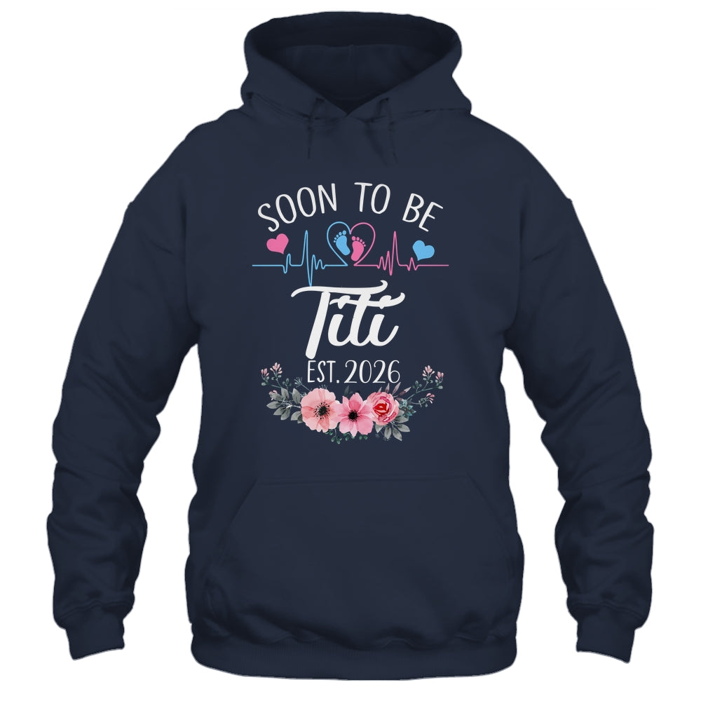 Soon To Be Titi 2026 First Time Pregnancy Announcement Shirt & Tank Top | teecentury