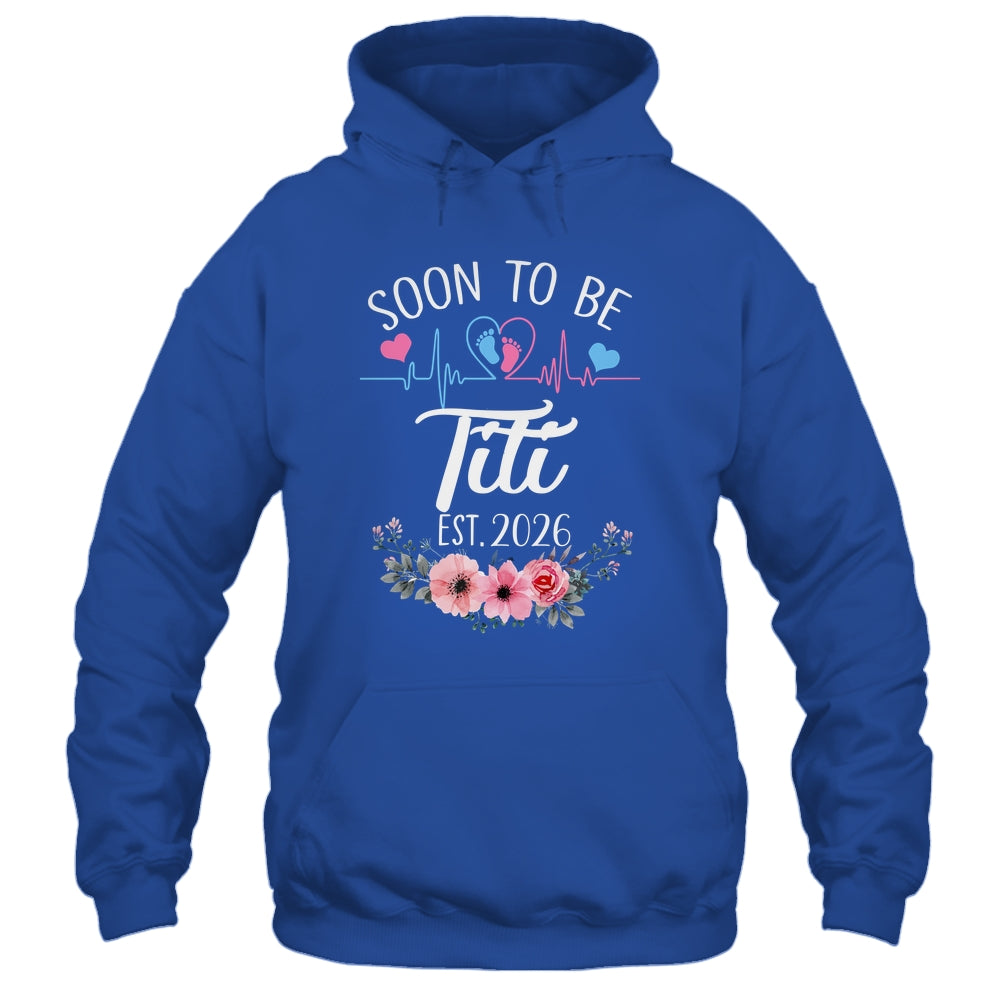 Soon To Be Titi 2026 First Time Pregnancy Announcement Shirt & Tank Top | teecentury