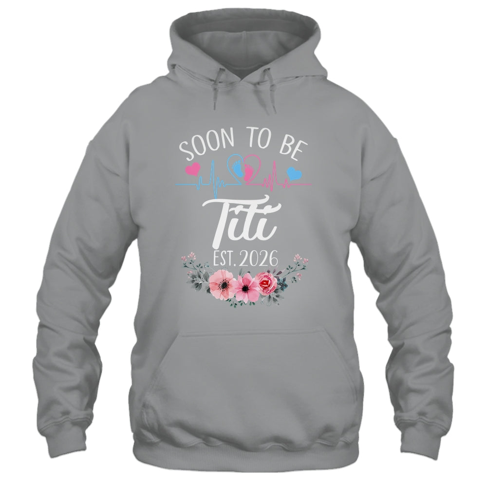 Soon To Be Titi 2026 First Time Pregnancy Announcement Shirt & Tank Top | teecentury