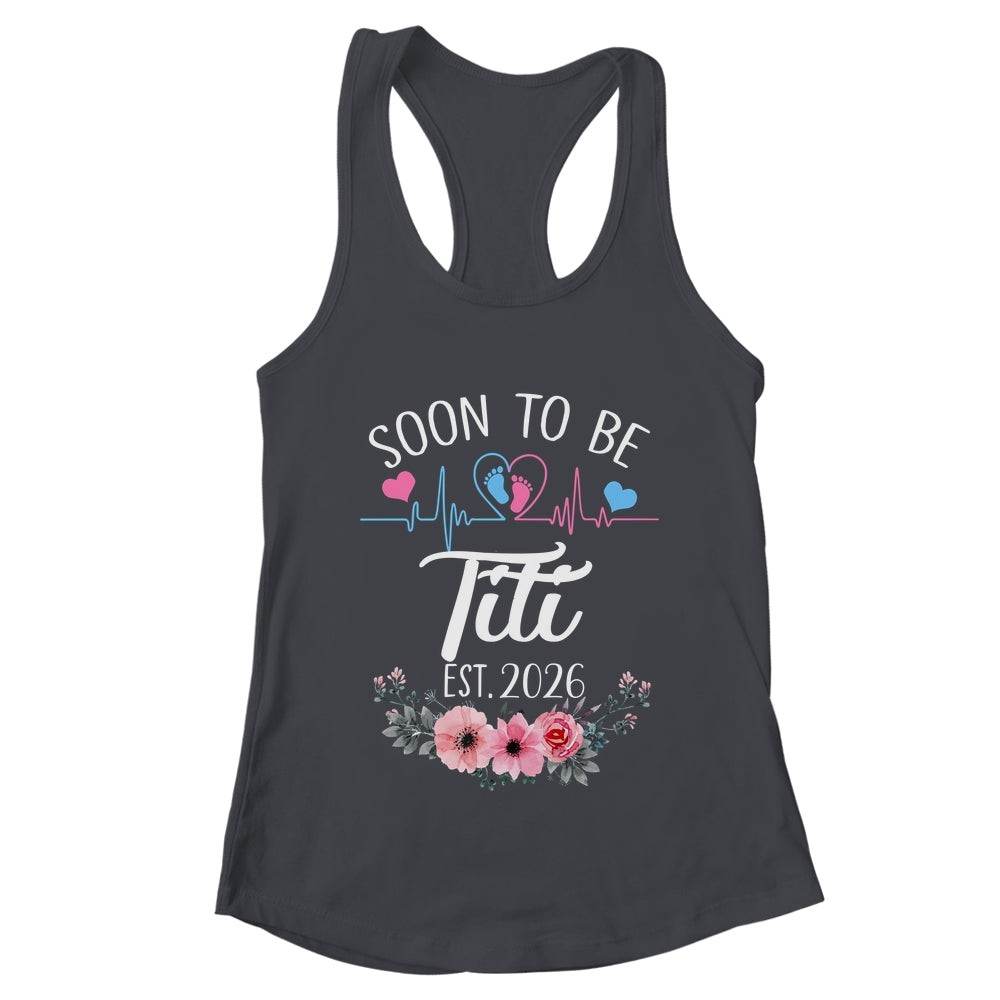 Soon To Be Titi 2026 First Time Pregnancy Announcement Shirt & Tank Top | teecentury