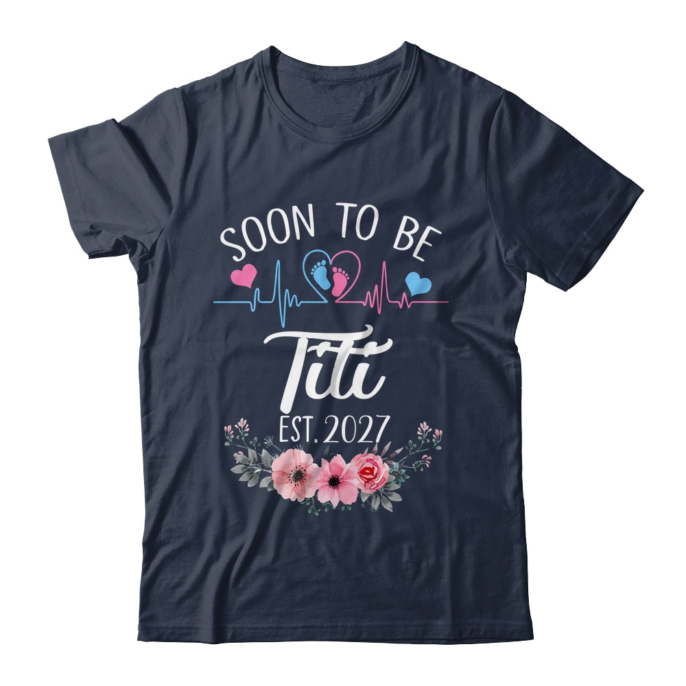 Soon To Be Titi 2027 First Time Pregnancy Announcement Shirt & Tank Top | teecentury