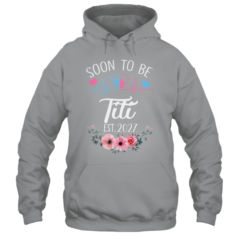 Soon To Be Titi 2027 First Time Pregnancy Announcement Shirt & Tank Top | teecentury
