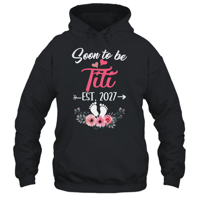Soon To Be Titi Est 2027 Mothers Day First Time Titi Shirt & Tank Top | teecentury