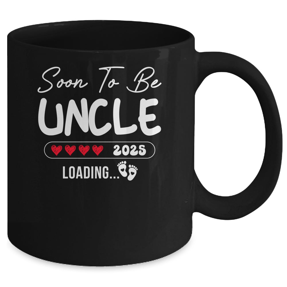 Soon To Be Uncle 2025 Loading Promoted To Uncle Est 2025 Mug | teecentury