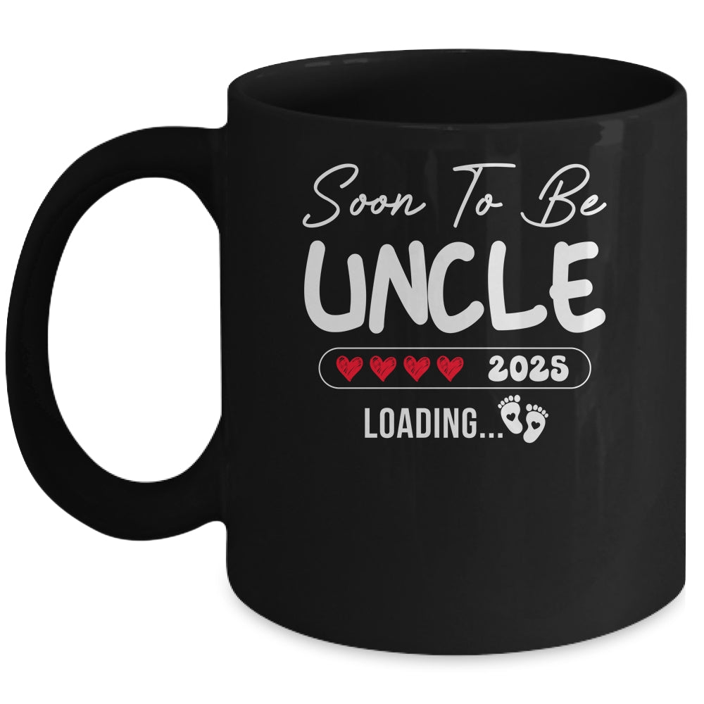 Soon To Be Uncle 2025 Loading Promoted To Uncle Est 2025 Mug | teecentury