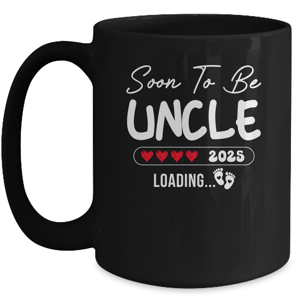 Soon To Be Uncle 2025 Loading Promoted To Uncle Est 2025 Mug | teecentury