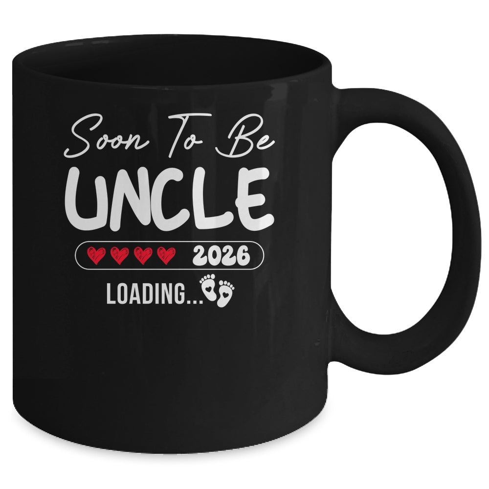Soon To Be Uncle 2026 Loading Promoted To Uncle Est 2026 Mug | teecentury