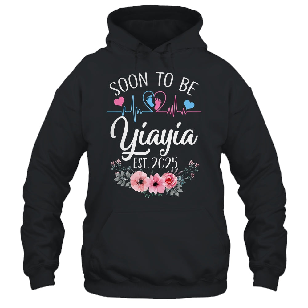 Soon To Be Yiayia 2025 First Time Pregnancy Announcement Shirt & Tank Top | teecentury