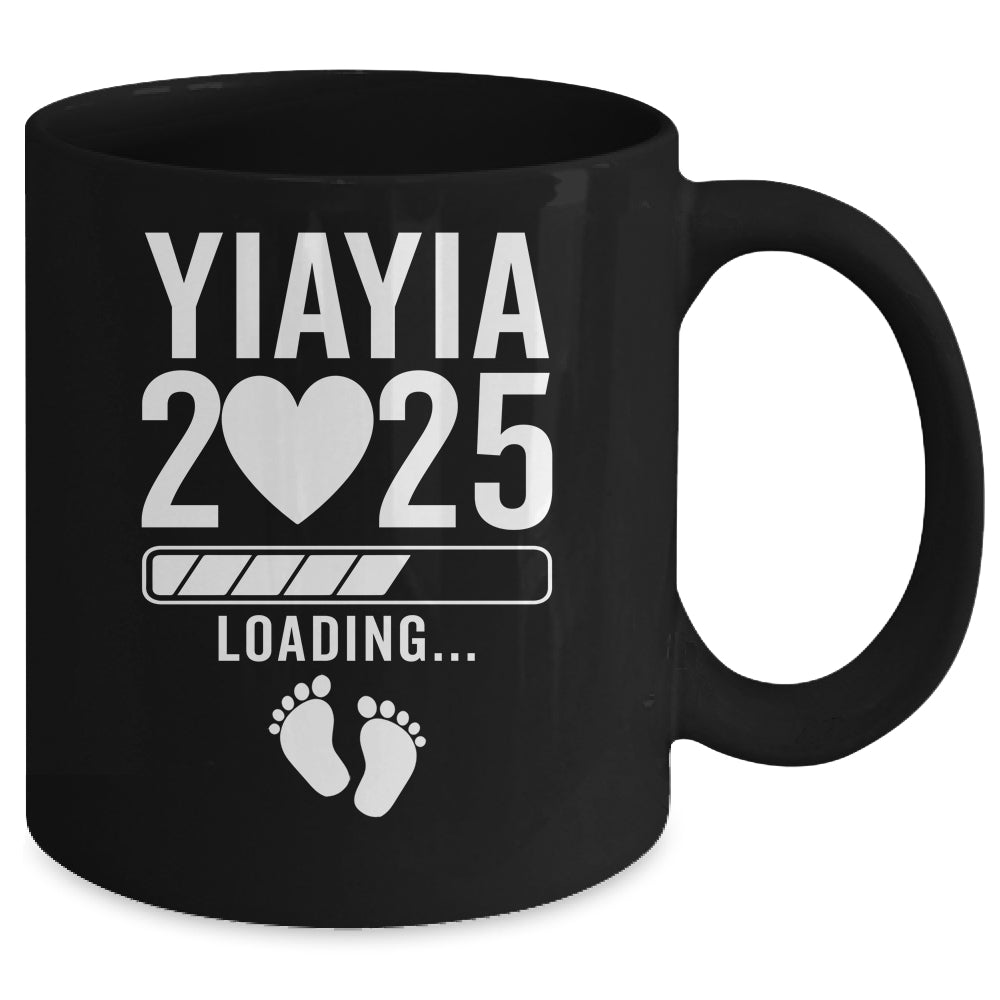 Soon To Be Yiayia 2025 Pregnancy Announcement Loading Mug | teecentury