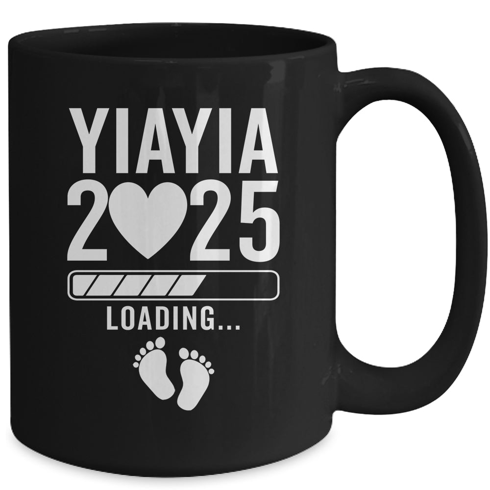 Soon To Be Yiayia 2025 Pregnancy Announcement Loading Mug | teecentury