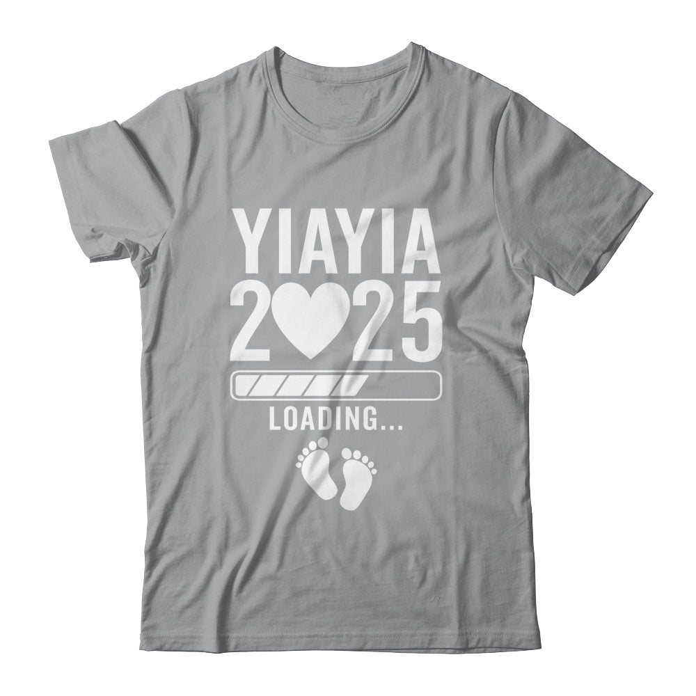 Soon To Be Yiayia 2025 Pregnancy Announcement Loading Shirt & Tank Top | teecentury