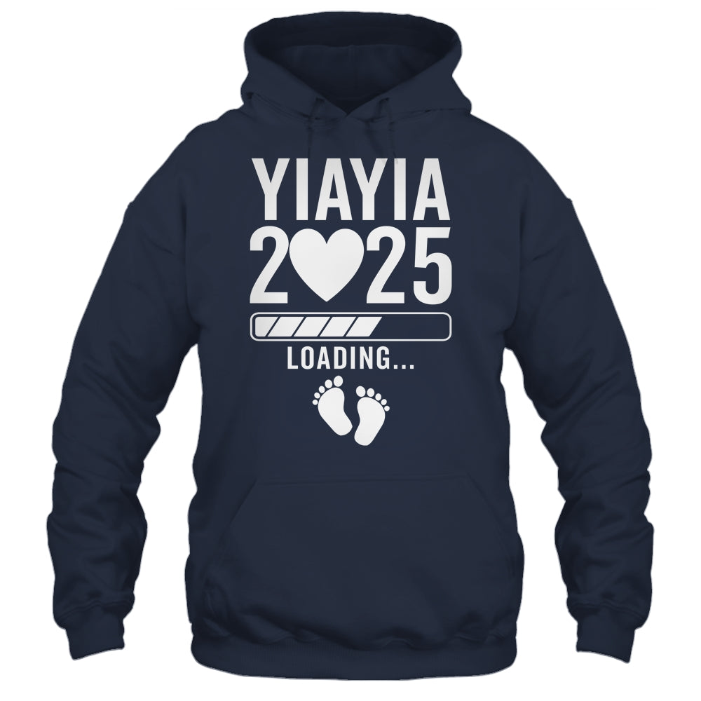 Soon To Be Yiayia 2025 Pregnancy Announcement Loading Shirt & Tank Top | teecentury