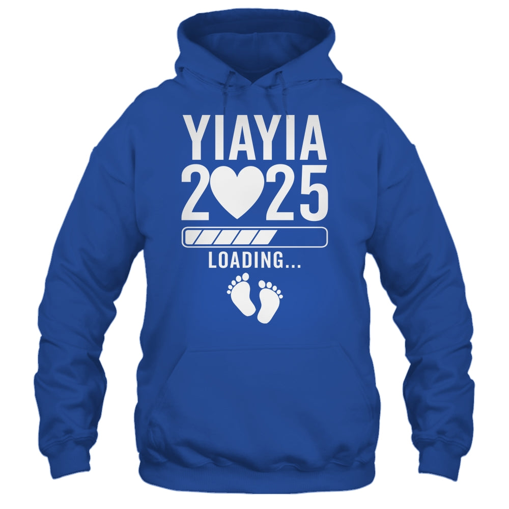 Soon To Be Yiayia 2025 Pregnancy Announcement Loading Shirt & Tank Top | teecentury