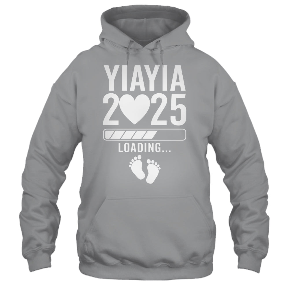 Soon To Be Yiayia 2025 Pregnancy Announcement Loading Shirt & Tank Top | teecentury