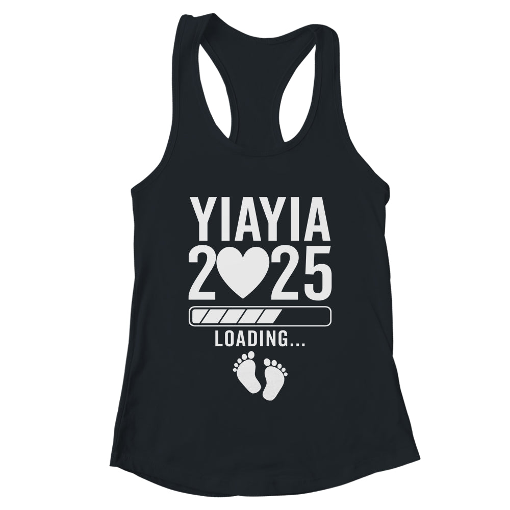 Soon To Be Yiayia 2025 Pregnancy Announcement Loading Shirt & Tank Top | teecentury