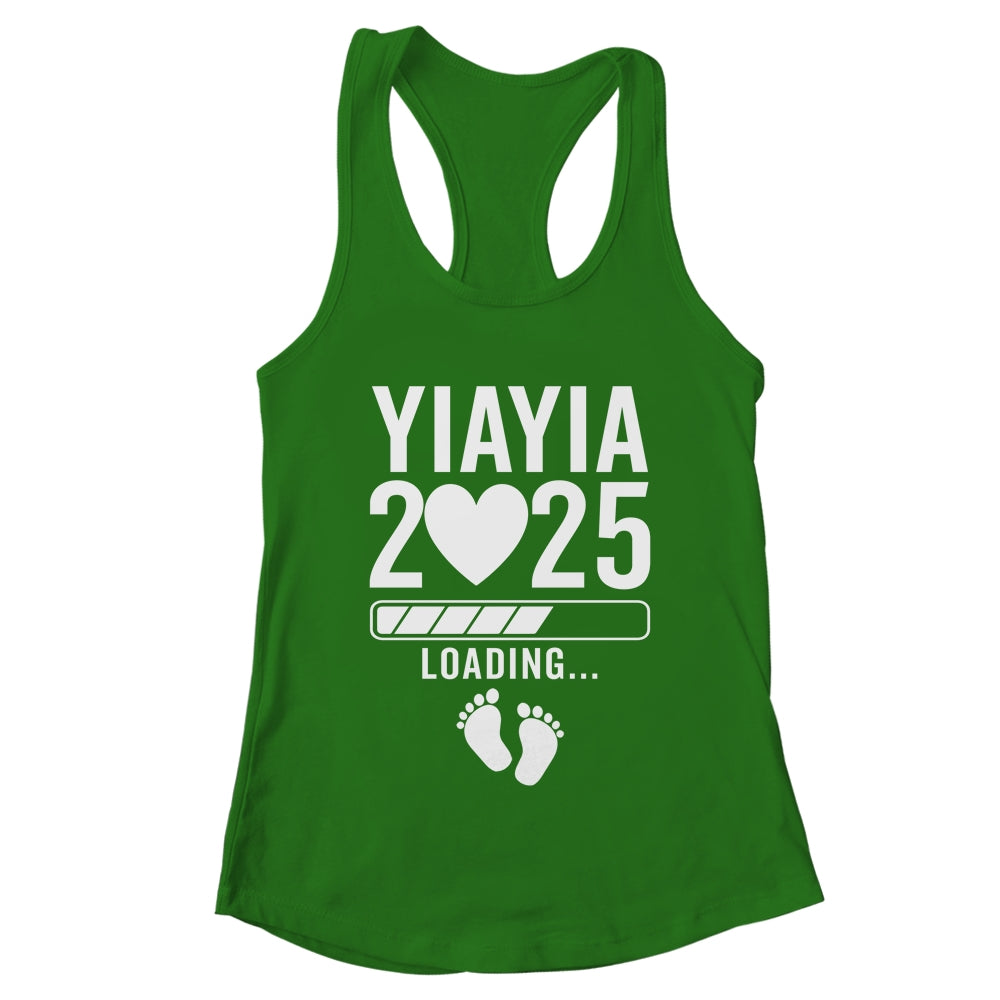 Soon To Be Yiayia 2025 Pregnancy Announcement Loading Shirt & Tank Top | teecentury