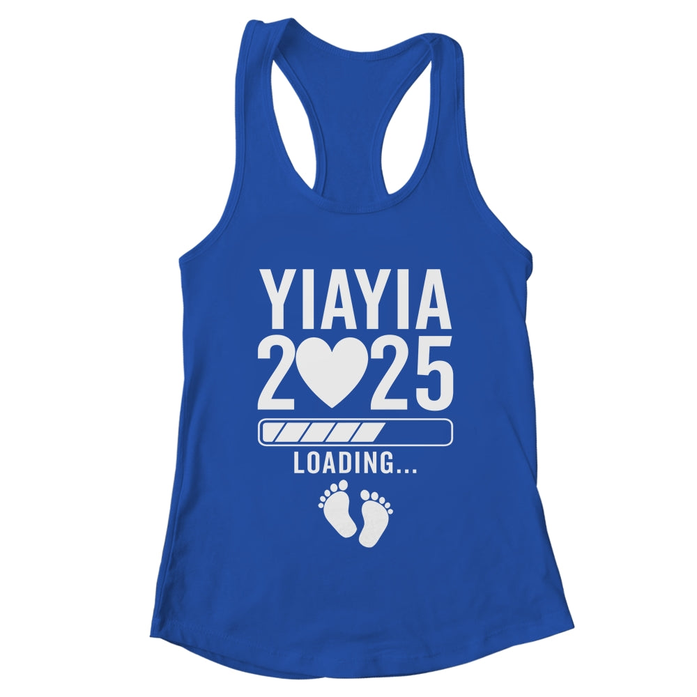 Soon To Be Yiayia 2025 Pregnancy Announcement Loading Shirt & Tank Top | teecentury