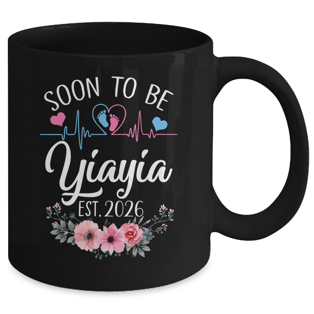 Soon To Be Yiayia 2026 First Time Pregnancy Announcement Mug | teecentury