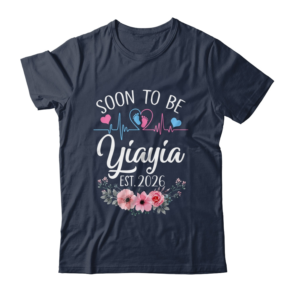 Soon To Be Yiayia 2026 First Time Pregnancy Announcement Shirt & Tank Top | teecentury