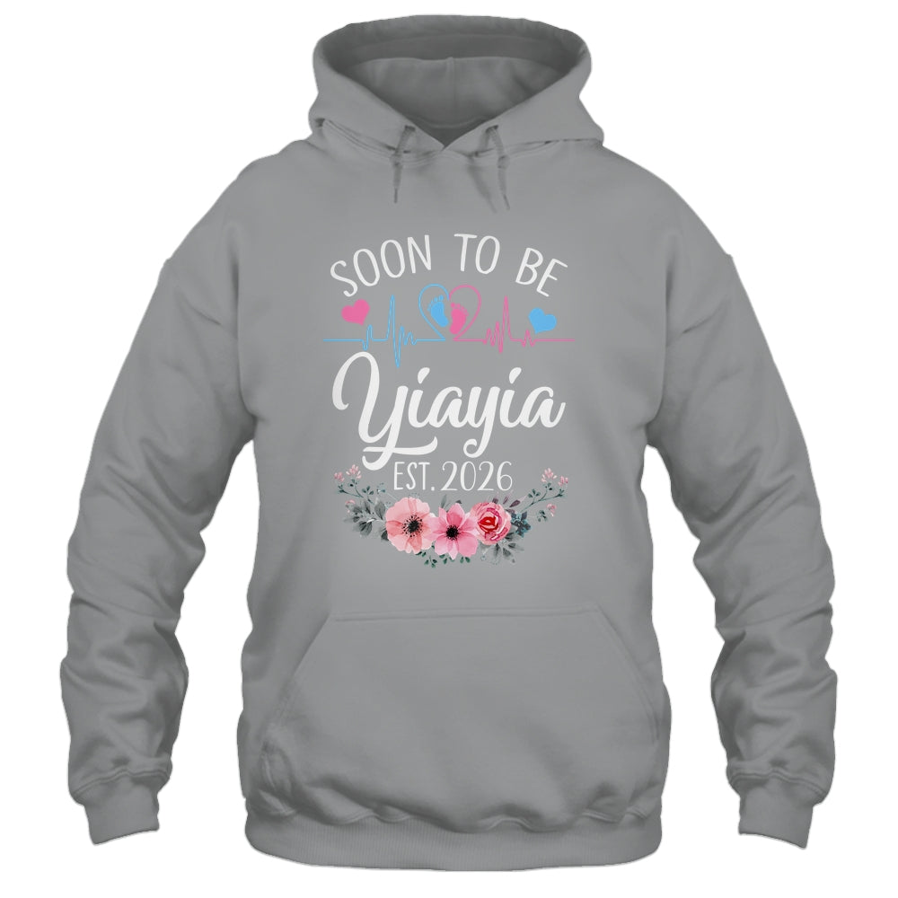Soon To Be Yiayia 2026 First Time Pregnancy Announcement Shirt & Tank Top | teecentury