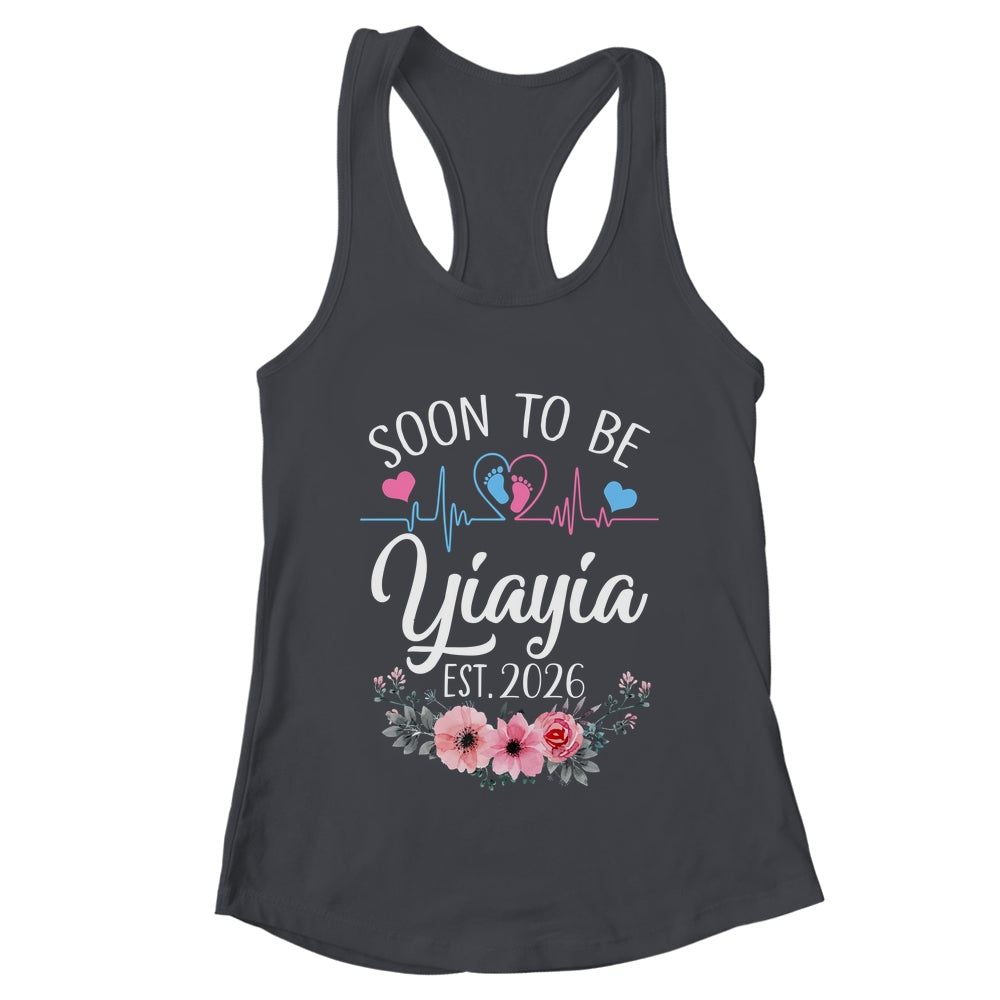 Soon To Be Yiayia 2026 First Time Pregnancy Announcement Shirt & Tank Top | teecentury