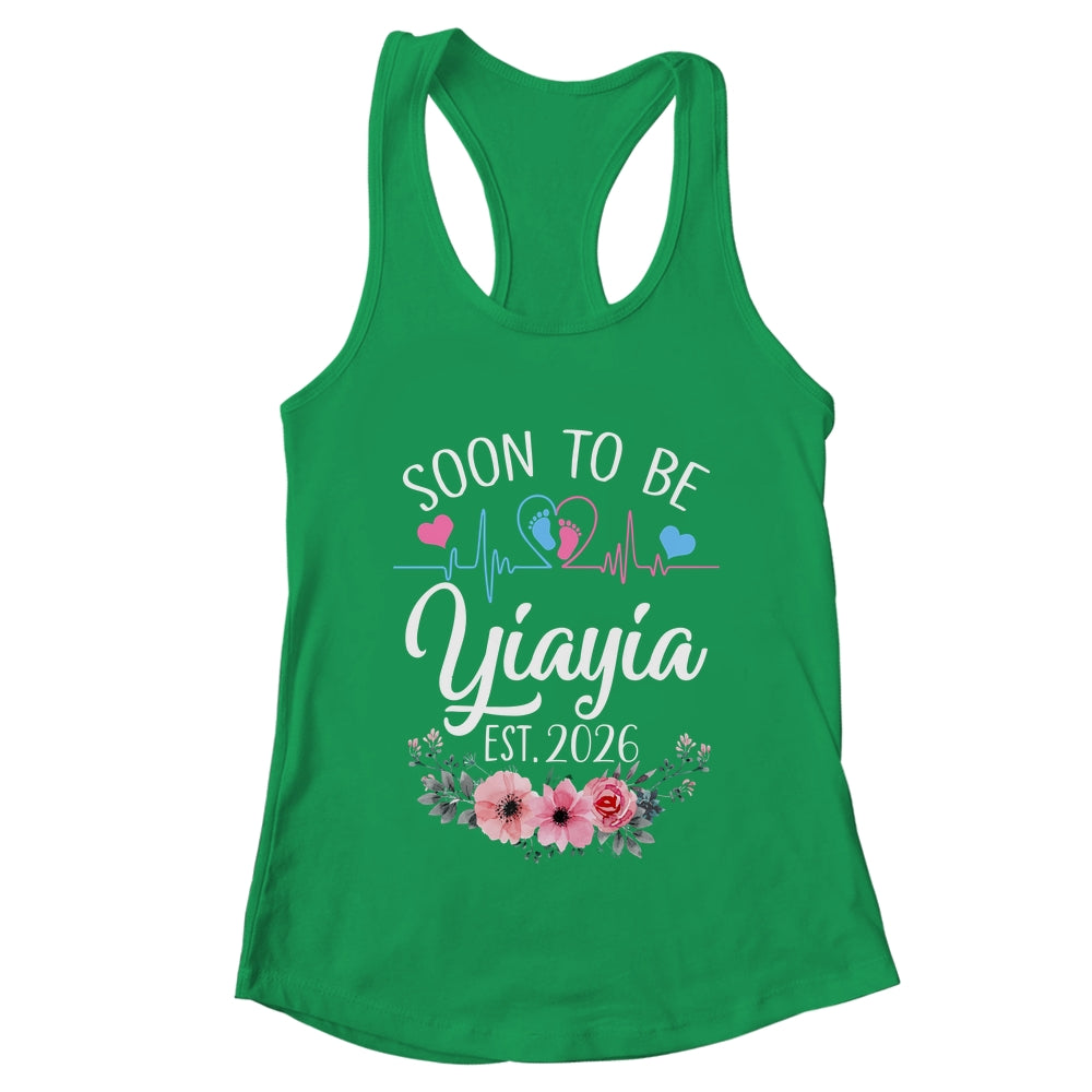 Soon To Be Yiayia 2026 First Time Pregnancy Announcement Shirt & Tank Top | teecentury