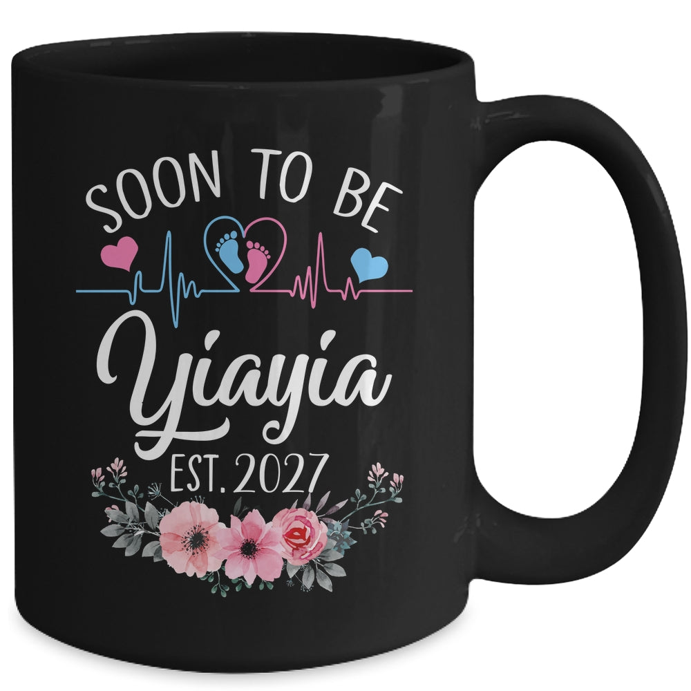 Soon To Be Yiayia 2027 First Time Pregnancy Announcement Mug | teecentury